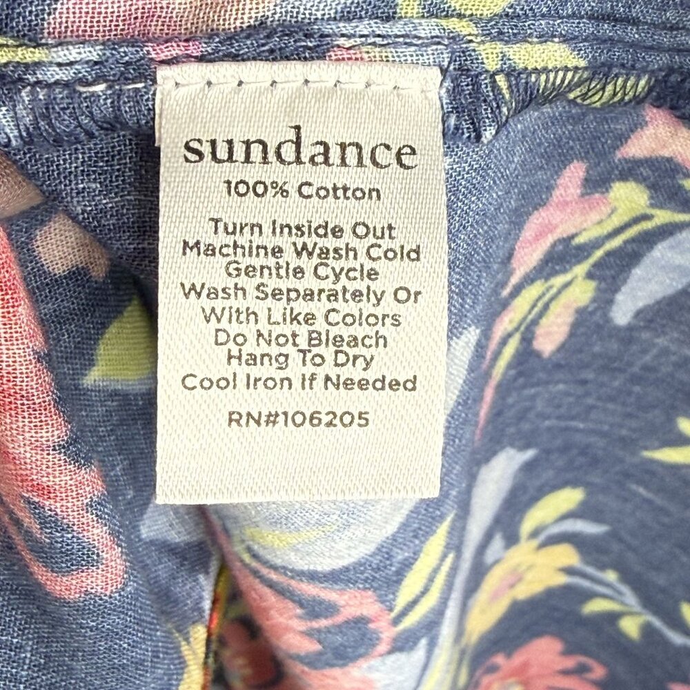Sundance Floral Button-Up Long Sleeve Shirt, XXL - Picture 7 of 8
